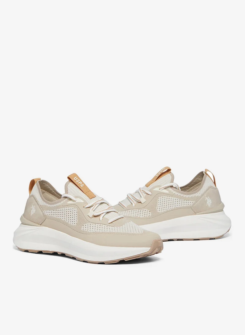 U.S. Polo Assn. Beige Women's Beige Low-Top Ultra-Light Shoe Shoes - Your All-Day Friend Who Really Cares for Your Feet, from Morning Jogs to Late-Night Strolls! for Women | Best Price UAE