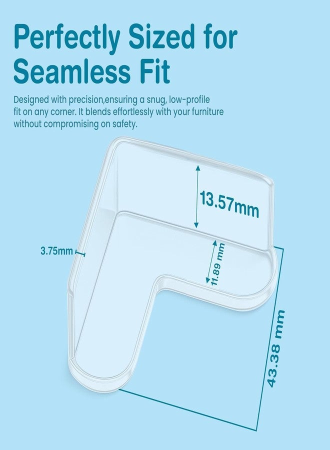 ON STORE Corner Protector for Baby, Furniture Corner Guards & Edge Safety Bumpers - Baby Proof Table Corner Cushion - Clear & Transparent Silicone Protectors for Child Safety (L-Shaped, Pack of 20) - Image 2