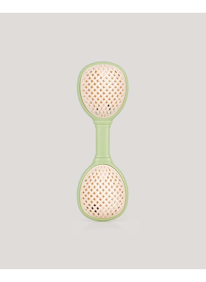 Let's Be Child Lc Duo Wicker Rattle Green  - Image 1