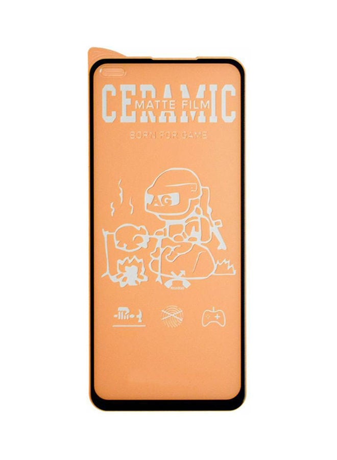 NIBEMINENT Nano Tempered Ceramic Screen Protector For Realme 6 Pro Clear/Black