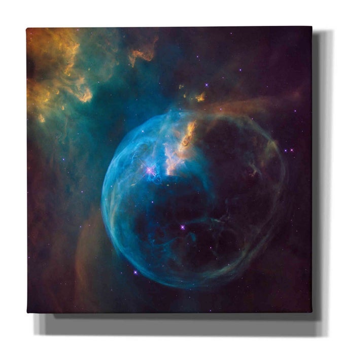 BUBBLE NEBULA HUBBLE SPACE TELESCOPE CANVAS WALL ART 18 X 18