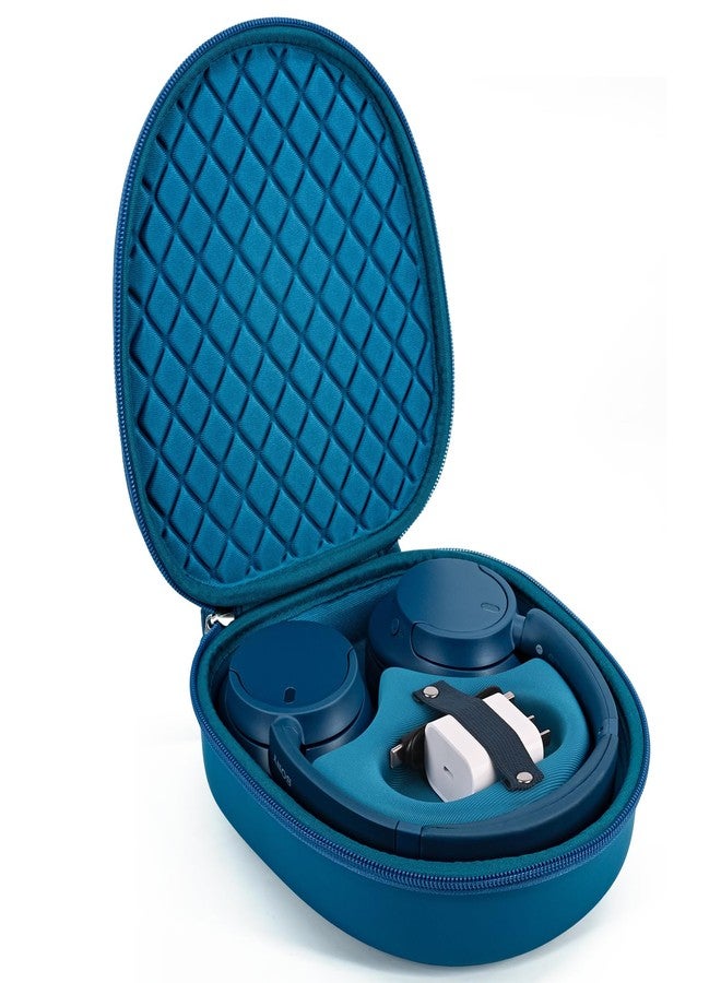 stukcaze Headphone Case for Sony WH-CH720N WH-CH720NB Tune 720BT, Hard Portable Over Ear Headphone Carrying Case, Wireless Headphone Storage Protective Case for Travel Home (Blue-Pattern) - Image 1