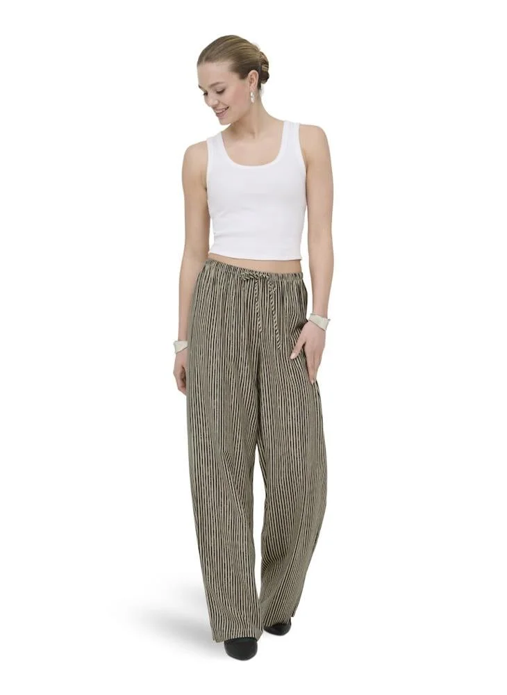 ONLY Jeona Striped Pull-On Pants