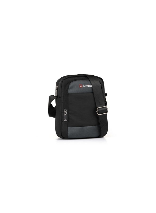 Elmira ELMIRA Sling Bag for Men & Women - Passport Bag for Men Travel, side chest crossbody shoulder Water resistant hand bag for men travel, small cash collection stylish bags for men (black) - Image 1
