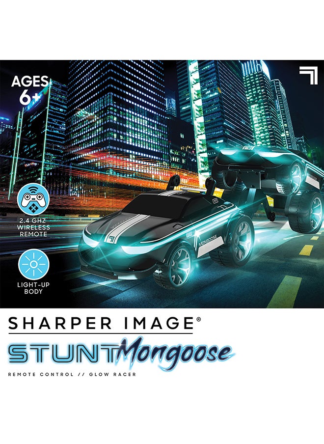 Sharper Image - جهاز التحكم عن بعد Sharper Image Stunt Mongoose LED مع توهج كامل للجسم وأوضاع قيادة متعددة - Image 1