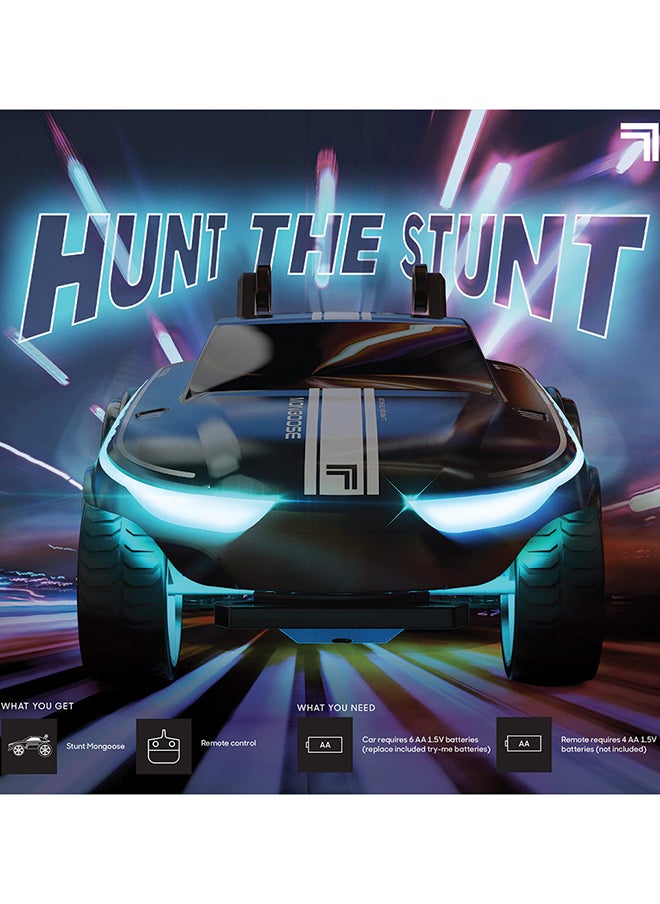 Sharper Image - جهاز التحكم عن بعد Sharper Image Stunt Mongoose LED مع توهج كامل للجسم وأوضاع قيادة متعددة - Image 1