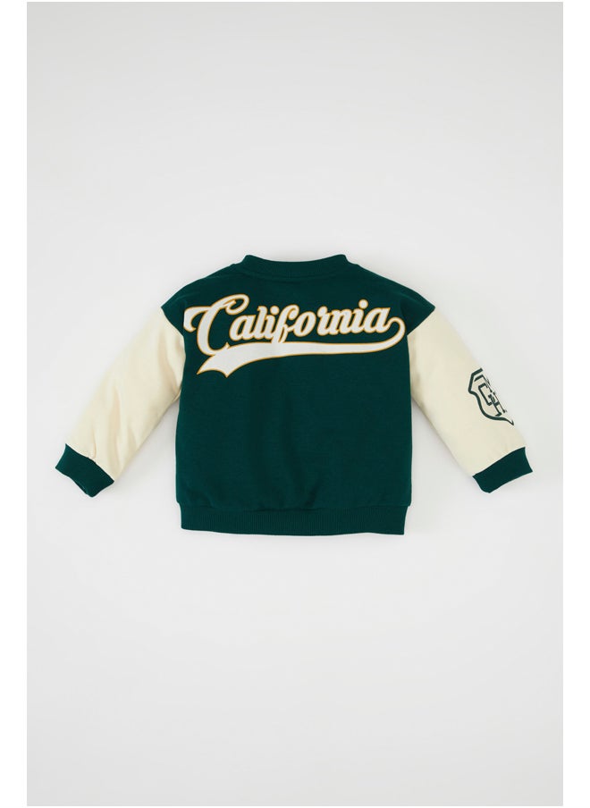 DeFacto Babyboy Knitted Regular Fit Bomber Long Sleeve Cardigan  - Image 5