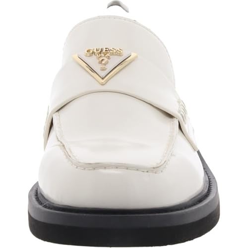 GUESS Women's SHATHA Loafer, Ivory, 7 - Image 3