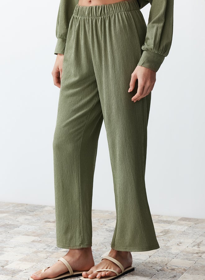 trendyol Green Woven Shirt-Pants Set - Image 4