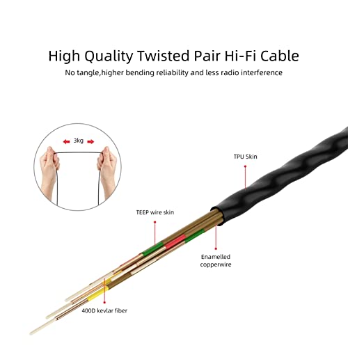 SoundMAGIC E10C Wired Earbuds with Microphone HiFi Stereo Earphones Noise Isolating in Ear Headphones Powerful Bass Tangle Free Cord Gunmetal - Image 5