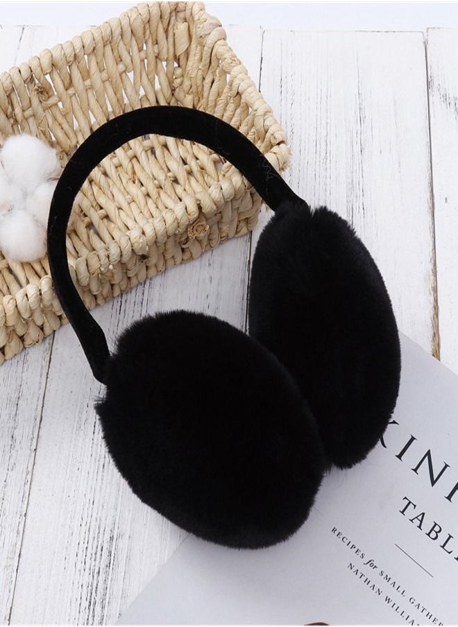 Generic - Winter Riding Cold and Frostproof Cute Earmuffs Black - Image 1