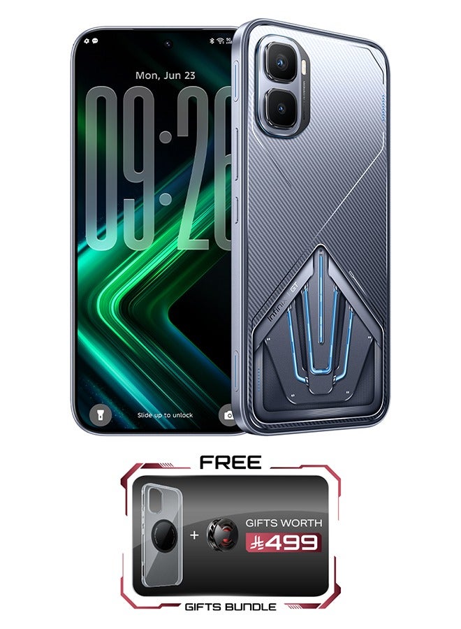 Infinix GT 50 Pro Dual SIM  Silver Glacier 12GB 256GB 5G - KSA Version With Mega Case , Adopter and GT Cooler in the Box - Image 1