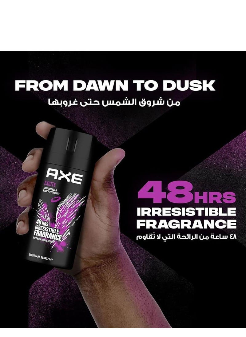 Axe Body Spray for Men Excite 150ml  - Image 4