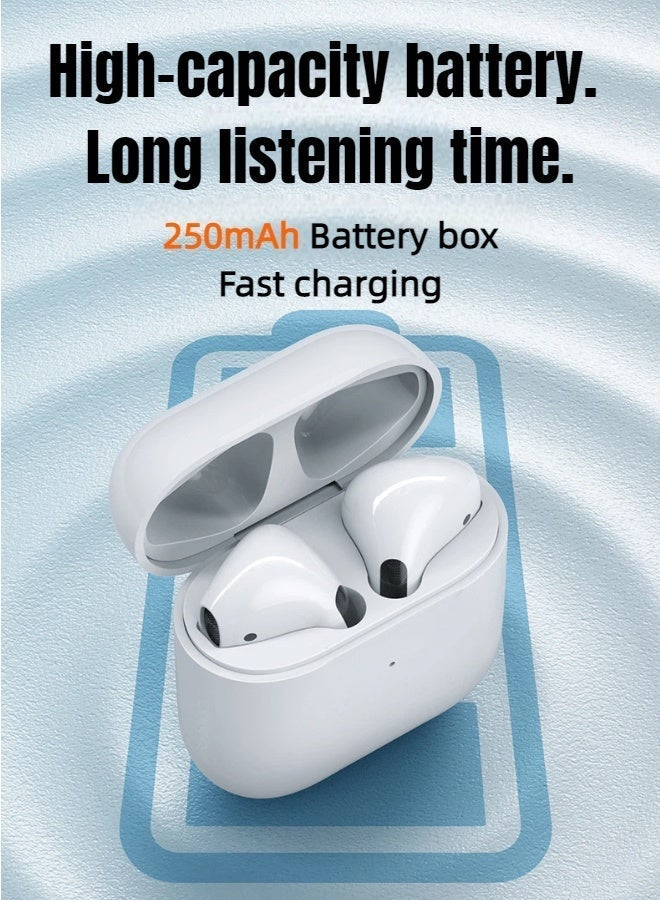 REMAX TWS-10i True Wireless Earbuds, Stereo Music, Call, Gaming Headset, Bluetooth 5.0, Comfortable Fit, Long Battery Life, Fast Charging, Compact and Portable, With Android/iPhone/iOS Devices, White - Image 2