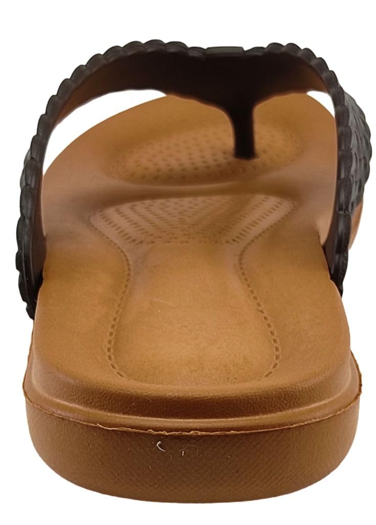 FLITE Women's Daily Use Slippers || Flip flop for Girls || Ladies Slipper (Brown, 6) - Image 5