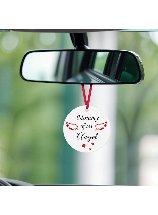 Xiahuyu Loss Memorial Gifts Mommy of an Angel Daddy of an Angel Ceramic Ornaments Miscarriage Keepsake Pregnancy Loss Gifts Baby Memorial Gifts Sympathy Gifts for Infant Loss Child Loss - Image 4