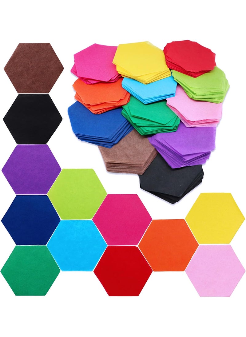 Exquiss Exquiss 1200 Pieces Tissue Paper Hexagon Shape 24 x 22 Inch 12 Colors for Art Paper Craft Hexagon Collage Hexagon Bee Hive Scrunch Kids DIY Craft Tracing Scrapbooking Embellishments Mural Rainbow  - Image 1