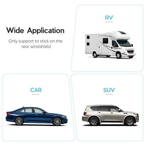 PixelMan Rear Camera Mount - Dash Cam Windshield Bracket for Car, SUV, Truck, RV - Rearview Mirror Backup Camera Holder for Auto Recorder - Image 4