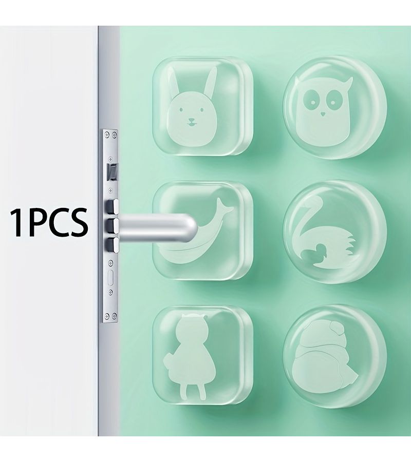 Panda Style Silicone Anti Collision Pad for Wall Door Handle Table Corner Protector - Image 1