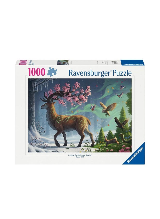 Ravensburger Deer Of Spring 1000 Pc Puzzle - Image 1