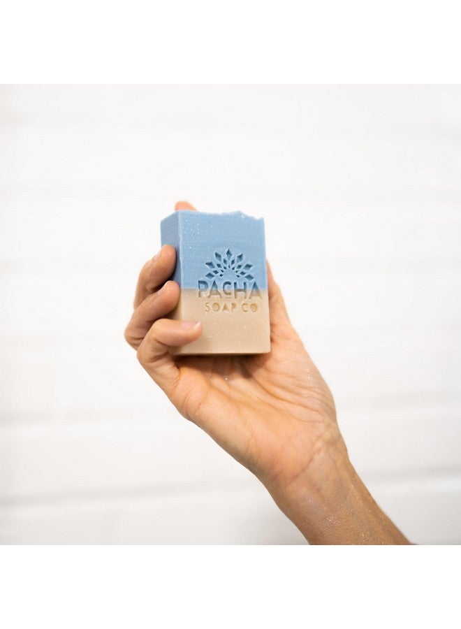 Pacha Soap Co Pacha Sand & Sea Bar Soap 5 Pack | Premium, Handcrafted, Hydrating | Natural Face Wash, Hand Cleanser, Body Wash | Soothing Essential Oils, 4 oz - Image 4
