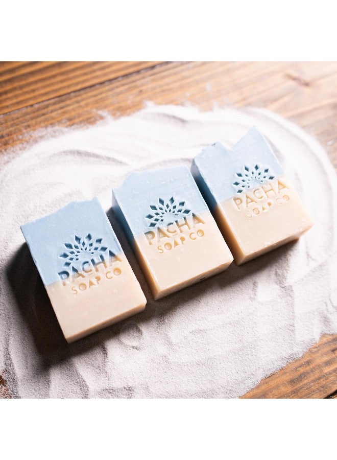 Pacha Soap Co Pacha Sand & Sea Bar Soap 5 Pack | Premium, Handcrafted, Hydrating | Natural Face Wash, Hand Cleanser, Body Wash | Soothing Essential Oils, 4 oz - Image 3