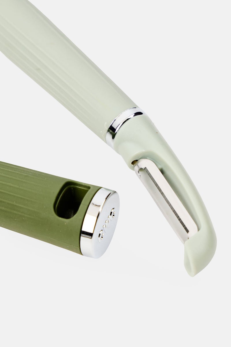 COOK WITH COLOR 2 Pieces Stainless Steel Vegetable Peeler Set - Image 3