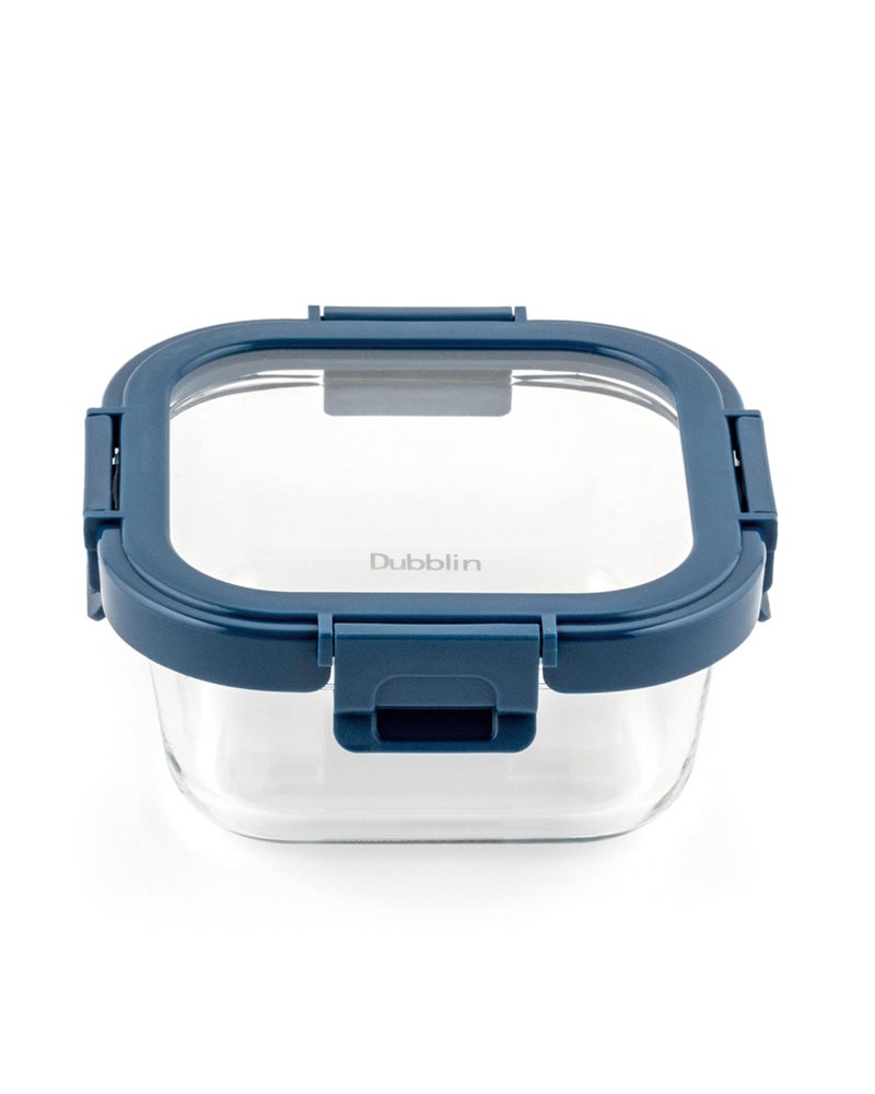 DUBBLIN Keep In Glass Borosilicate Glass Container 530ml - Square, Clear | Oven, Freezer & Microwave Safe Storage Solution (1 Piece) - Image 4