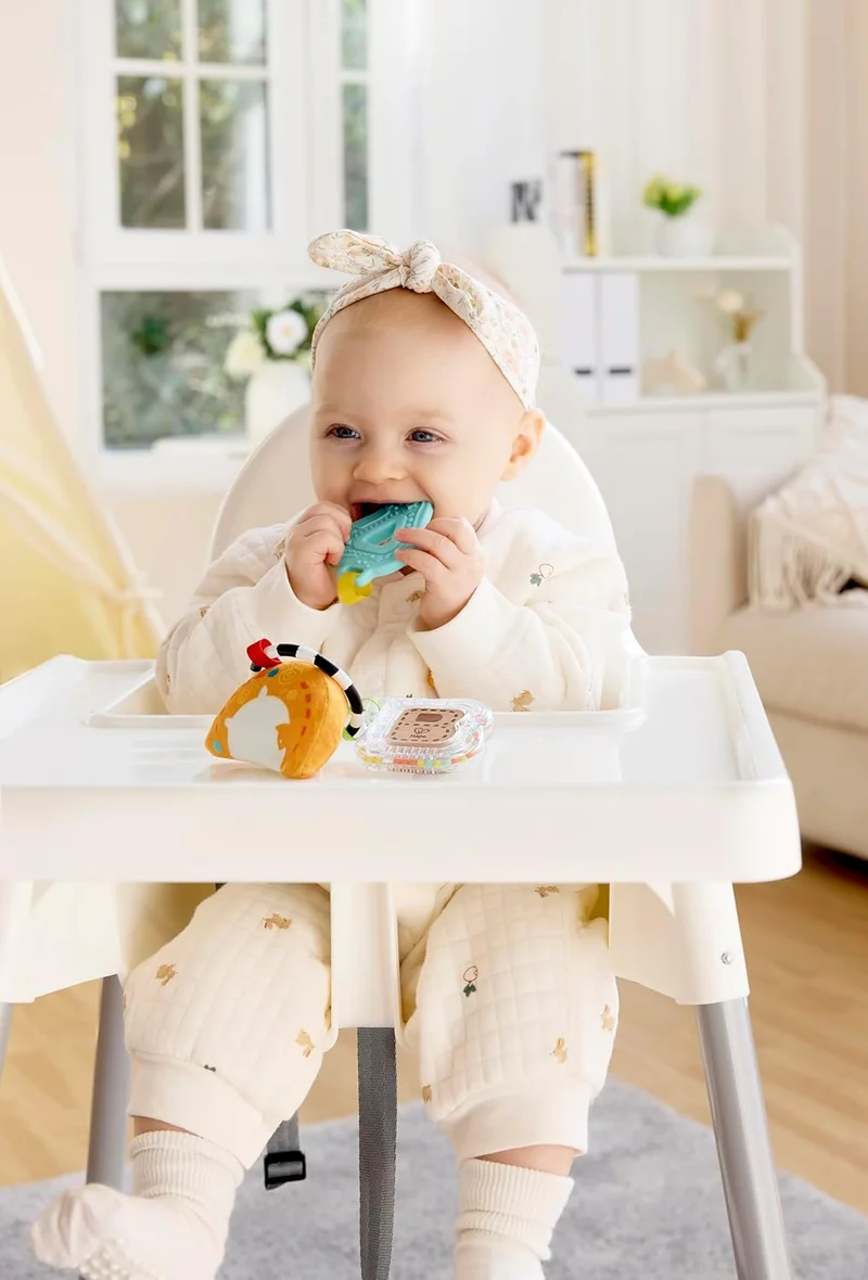 Hape Hape Sensory ABCs Playset Baby Toy – Infant Teether, Rattle & Plush Sensory Set