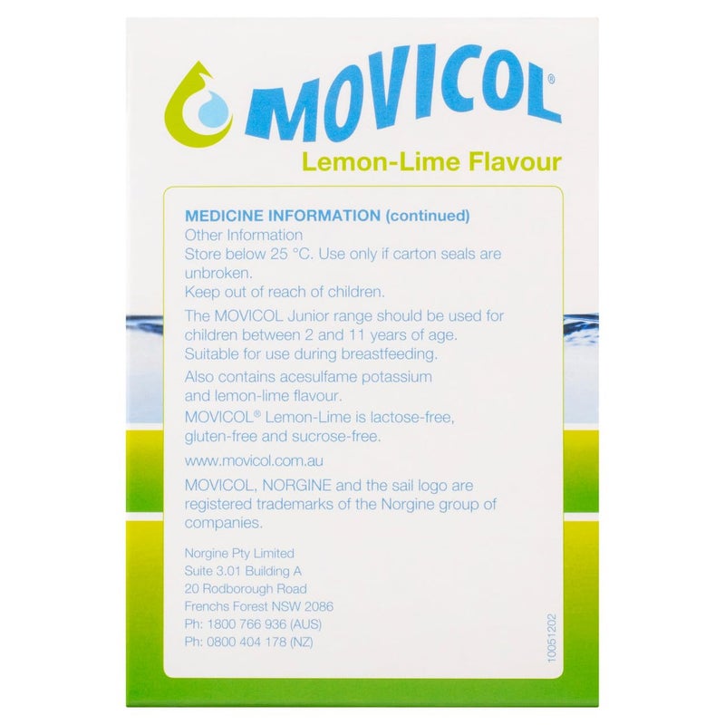 Movicol Sachets for Relieve of Constipation to Restore Comfortable Bowel Movements - Lemon - Lime Flavor - 30 Sachets - Image 4