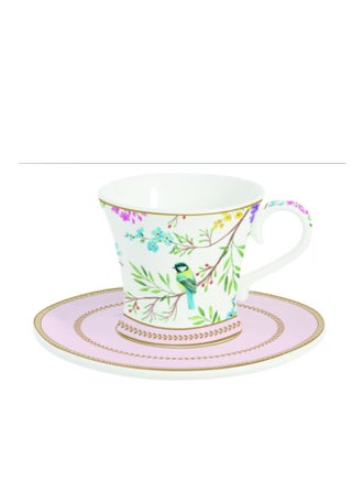 طقم أكواب وصحون قهوة بتصميم لحن الطيور بألوان متعددة سعة 80 مل R1787SABU#BIME - pzsku/Z3DFD9BD6C02D1FE6E704Z/45/1743073472/16d33752-c525-4733-bc84-af9e4b0047b1