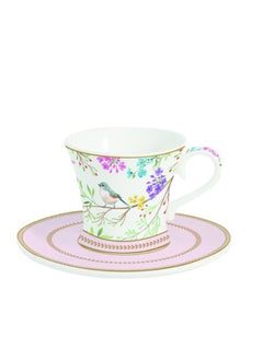 Easy Life Birds Melody Coffee Cup and Saucer Set Multicolor 80ml R1787SABU#BIME  - Image 2