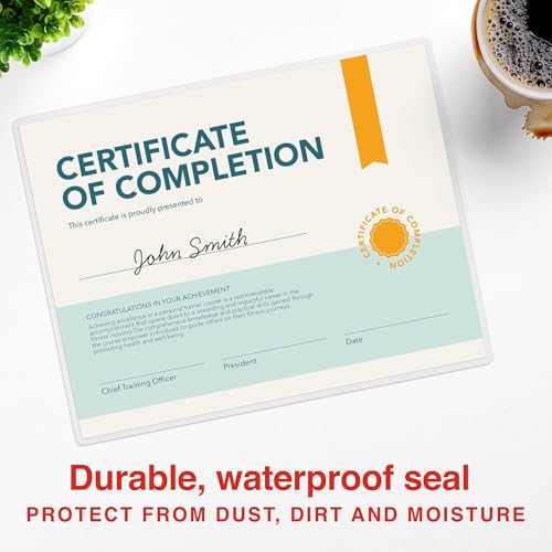 Staples أكياس الترقق الحراري بحجم الرسالة من ستابلز، 3 مل، 50 حزمة - Image 3