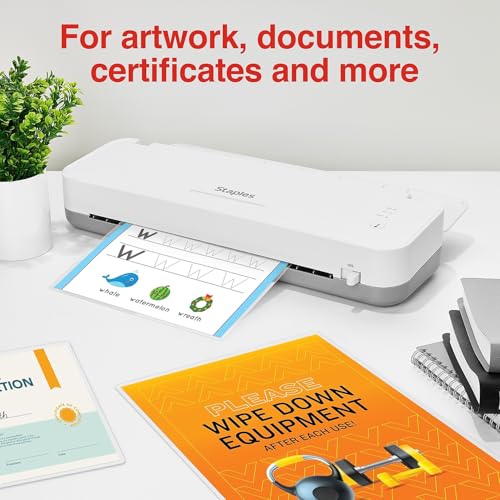 Staples أكياس الترقق الحراري بحجم الرسالة من ستابلز، 3 مل، 50 حزمة - Image 4