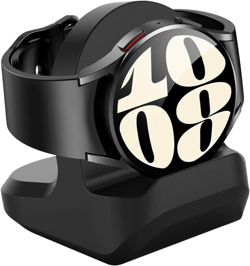 Charger Stand for Samsung Galaxy Watch 7/FE/6/5/4 40mm 44mm, Watch 6/4 Classic 43mm 47mm/42mm 46mm, Watch 5 Pro 45mm,Silicone Charging Dock Station Nightstand Cable Management for Samsung - Image 1