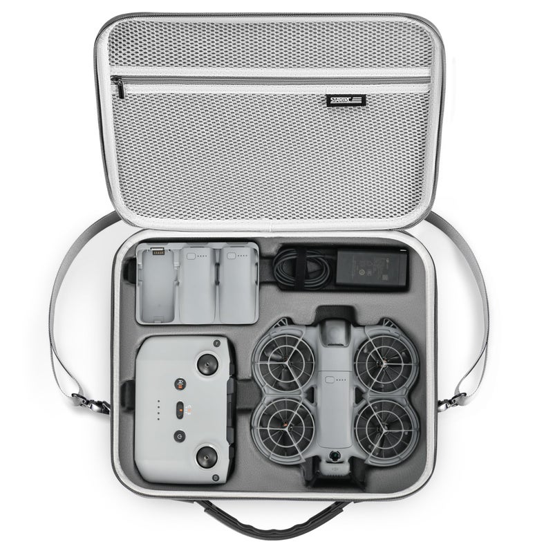 STARTRC Carrying Case for DJI Neo 2 Accessories, Portable PU Protective Shoulder Bag for DJI Neo 2 Fly More Combo, Compatible with RC-N3/RC-N Remote Controller - Image 1