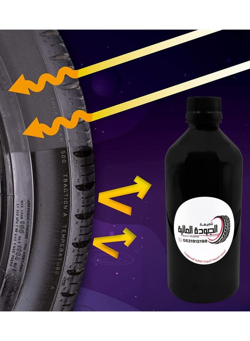JAWDA 500ml Tyre Polish For Car Bike Truck Clean Shine Tire Polish JAWDA - Image 5