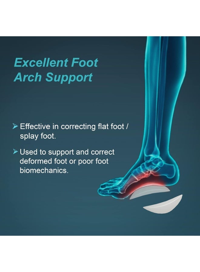 Tynor Arch Support Semi Pro, White, Medium, 1 Pair - Image 2