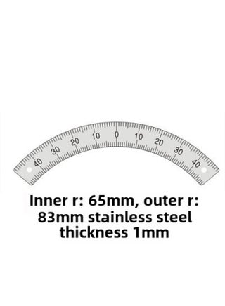 Stainless Steel Angle Ruler Aluminum Alloy Ruler Arc-shaped Angle Ruler Indexing Scale Cylinder Arc Template-Model:45-0-45°(outer R83/inner R65) - pzsku/Z3DFDD40C335378C14270Z/45/1746185944/655e556c-e8ed-4383-b939-8b24b2c39f52
