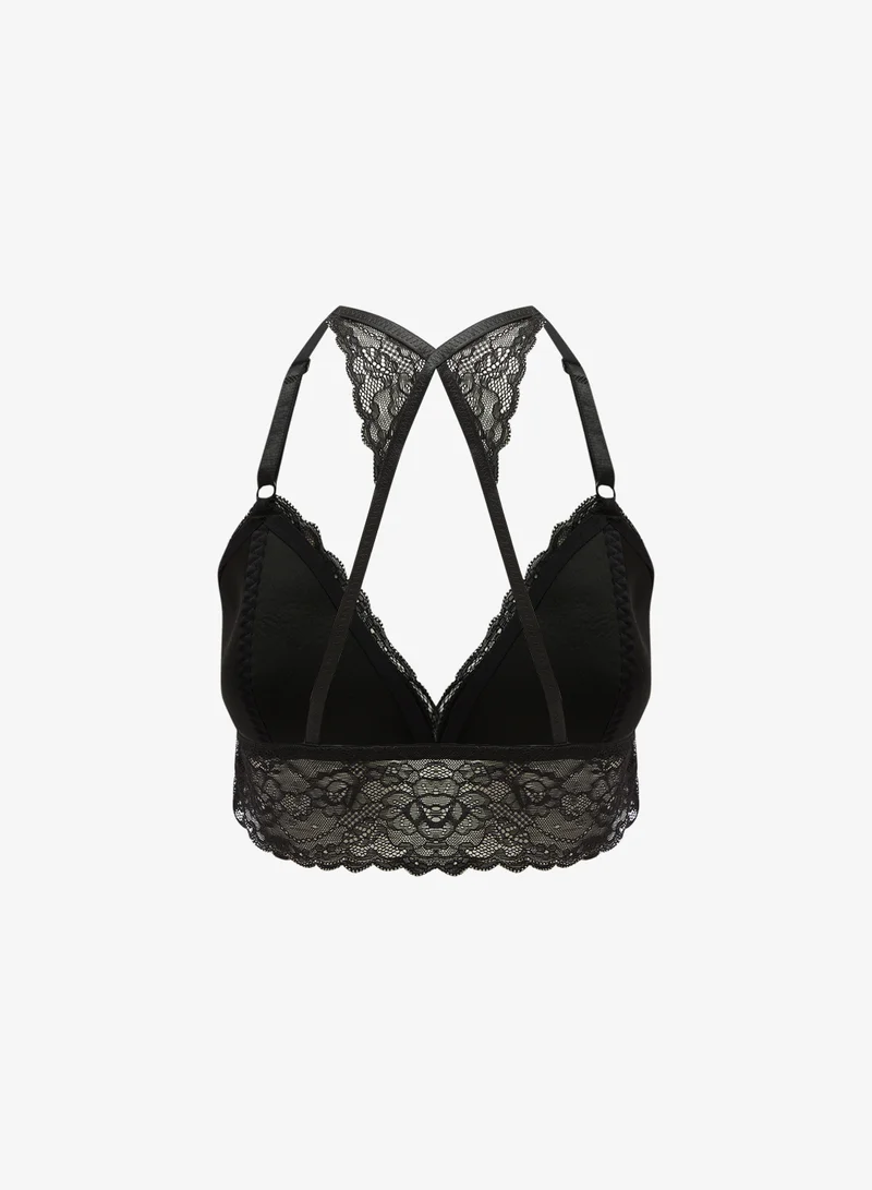 Ginger Lace Detail Wired Padded Push Up Bra