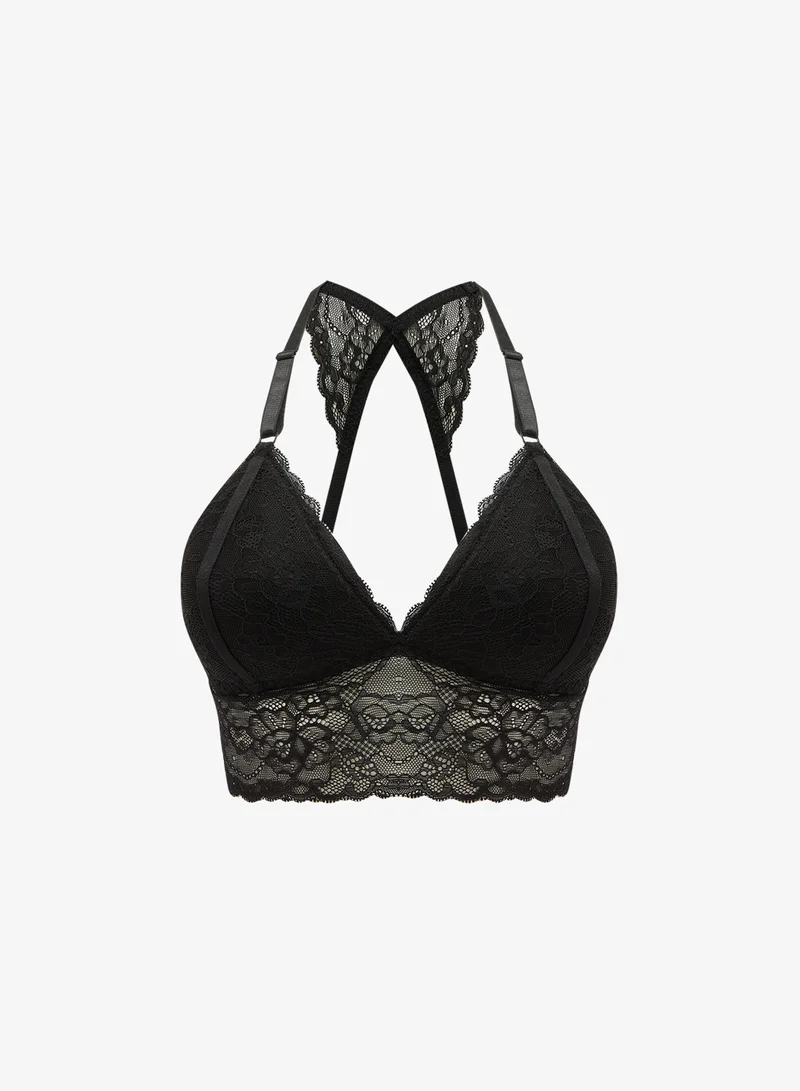 Ginger Lace Detail Wired Padded Push Up Bra