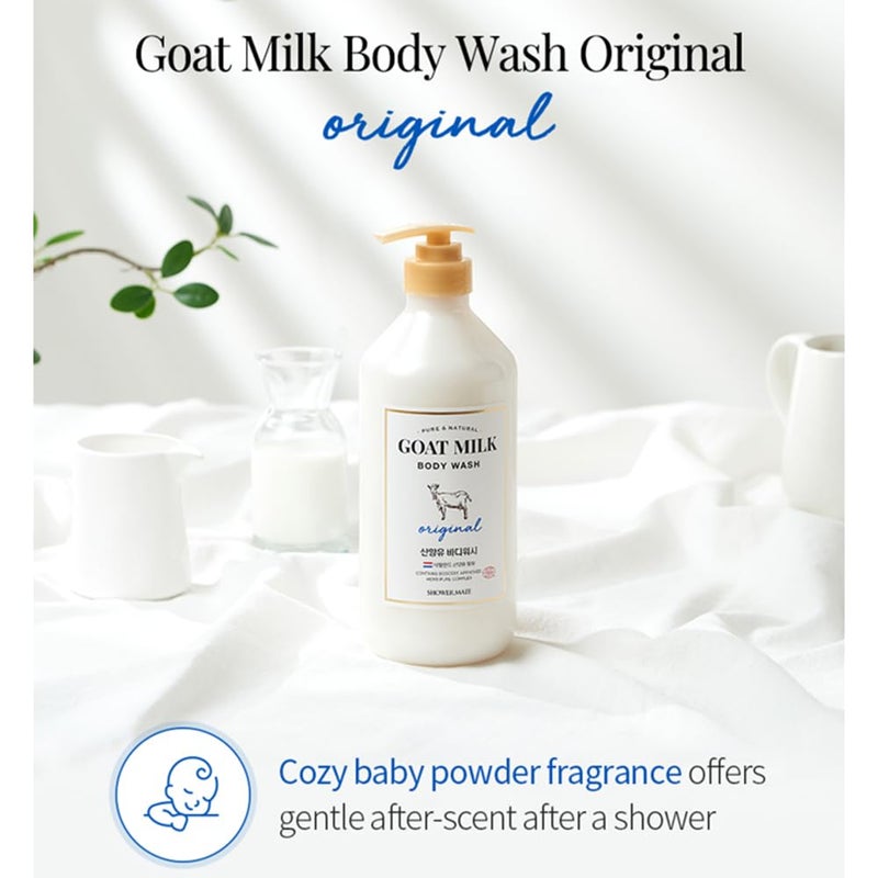 Shower Mate SHOWERMATE Goat Milk Body Wash (1 Pack, Original) - Image 3