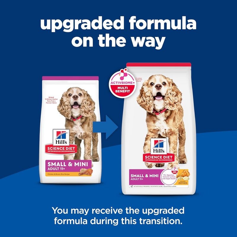 Hills Science Diet Adult 11 Small  Mini Chicken Meal Brown Rice  Barley Recipe Dry Dog Food 155 lbs - Image 2