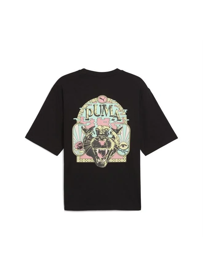 Puma PUMA Black Graphic Fest Boxy Tee Men for Men | Best Price UAE