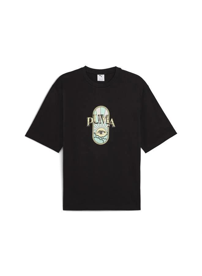 Puma PUMA Black Graphic Fest Boxy Tee Men for Men | Best Price UAE