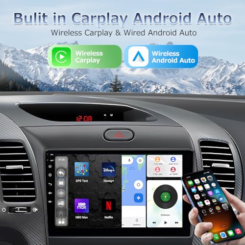 Eforcase راديو سيارة مناسب لشيفروليه سيلفرادو إمبالا تاهو 2007-2013، أندرويد 13 وايرلس كار بلاي أندرويد أوتو 7" شاشة تعمل باللمس بلوتوث لراديو سيارة جي إم سي يوكون سييرا 2007-2013، 2+32G، مع كاميرا - Image 4