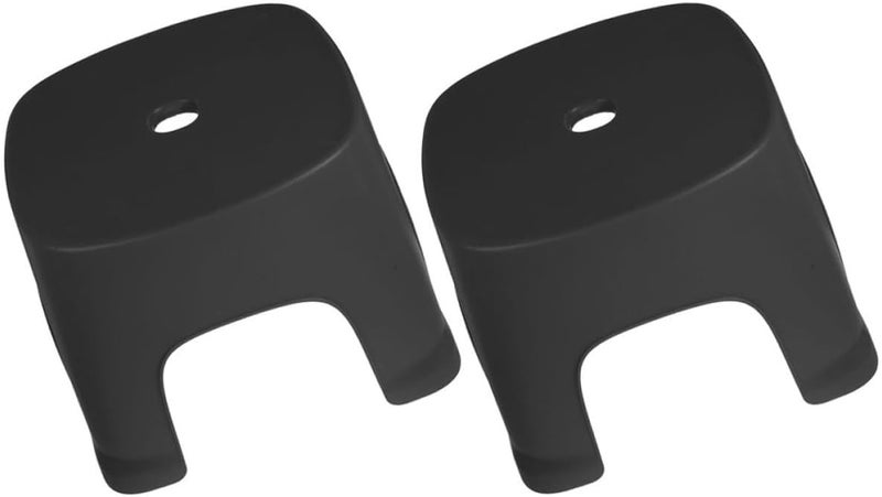 2pcs Plastic Foot Stool for Toilet Step Stool for Adults and Non-Slip Bathroom Stepping Household Step for Potty Training and Bathroom Safety - Image 1