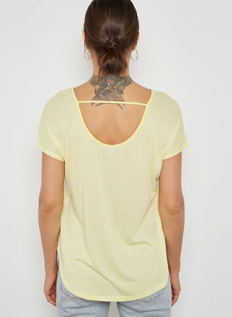 ONLY Front Criss Cross T-Shirt