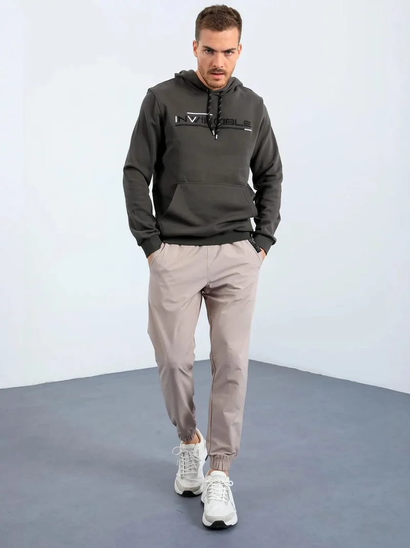 تومي لايف TOMMY Men's Printed Hooded Sweatshirt With Pocket