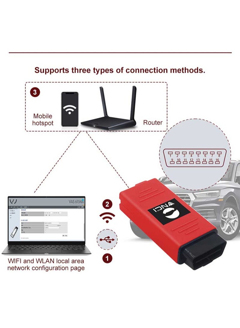 Generic - VNCI 6154A VAG Vehicles Diagnostic Tool with Software Activation Odis Supports DoIP/CAN FD till 2023 Remote Install with Technical Support - Image 1
